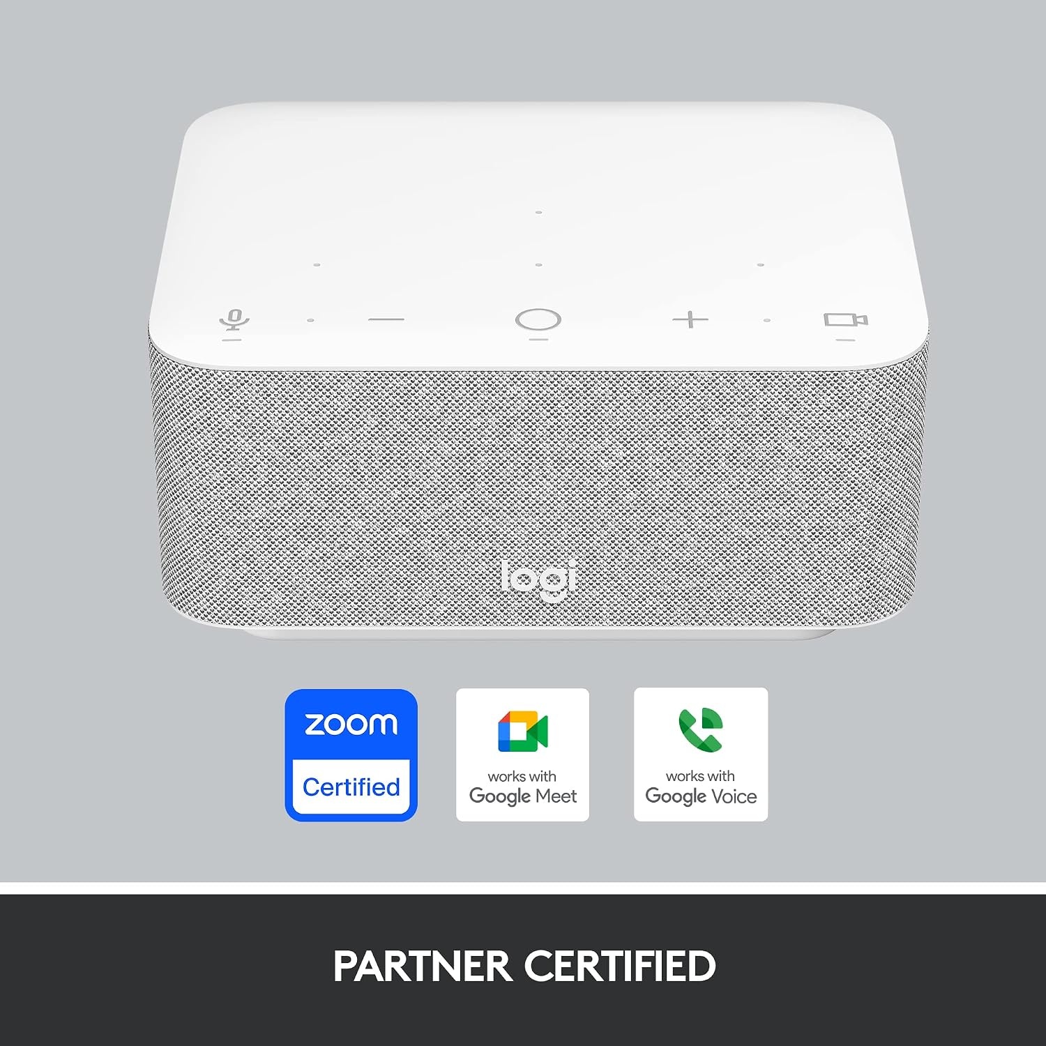 image:imageLogitech Logi Dock AllinOne USB C Laptop Docking Station Speakerphone Noise Canceling Mics Bluetooth HDMI for WindowsmacOS Certified for Zoom Google Meet Google Voice WhiteWhite