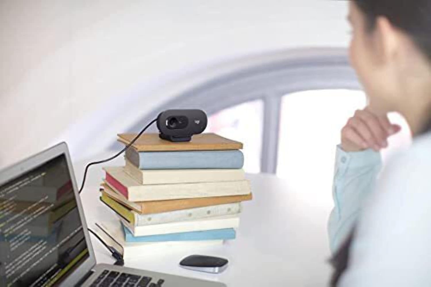 image:imageLogitech C505e HD Business Webcam 720p HD External USB Camera for Desktop Or Laptop with LongRange Microphone Compatible with PC Or Mac GreyBusiness