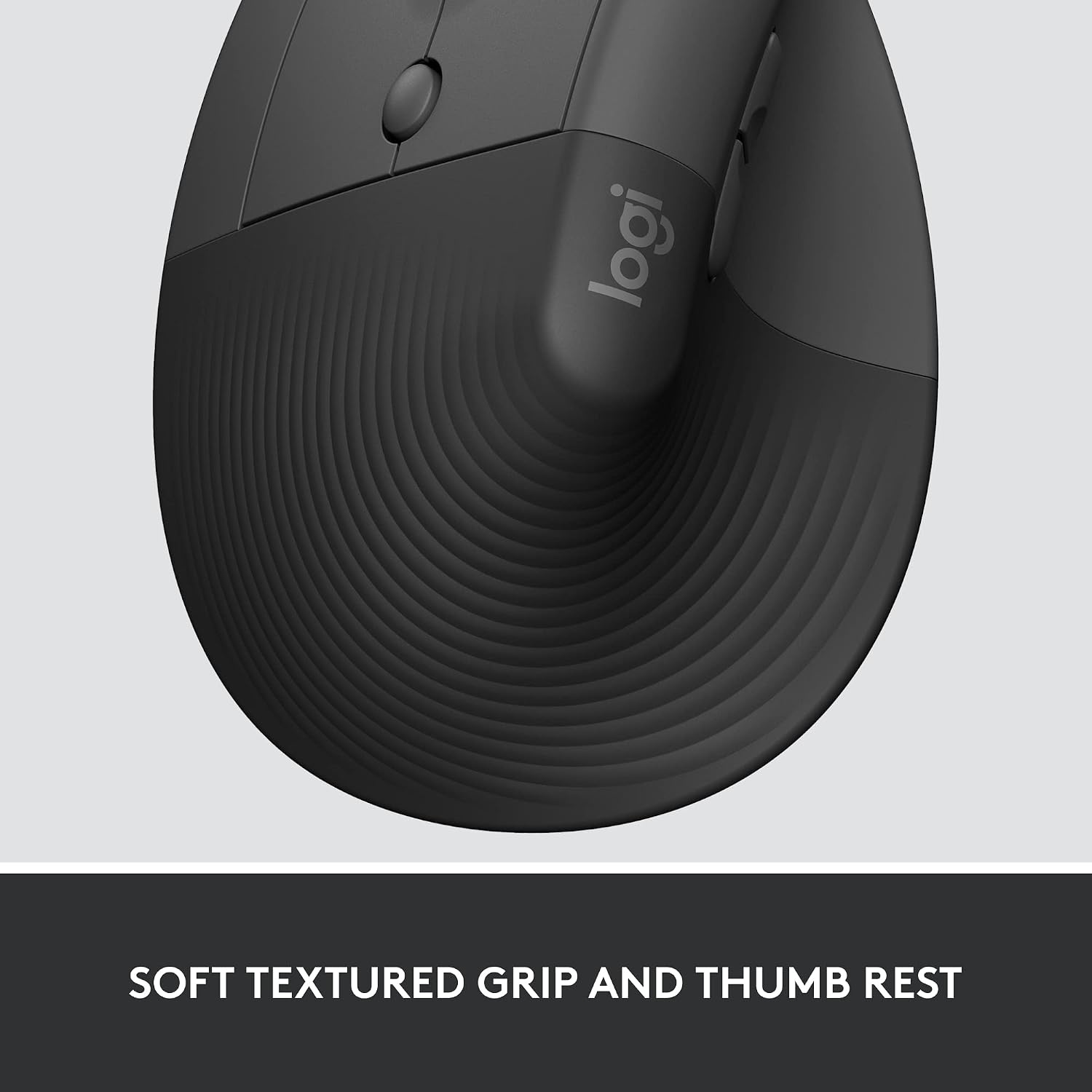 image:imageLogitech Lift for Business Vertical Ergonomic Wireless Mouse GraphiteLeftHanded