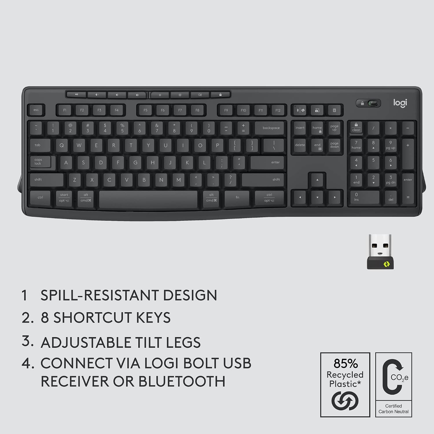 image:imageLogitech MK370 for Business Wireless Keyboard and Mouse Combo GraphiteOne Size
