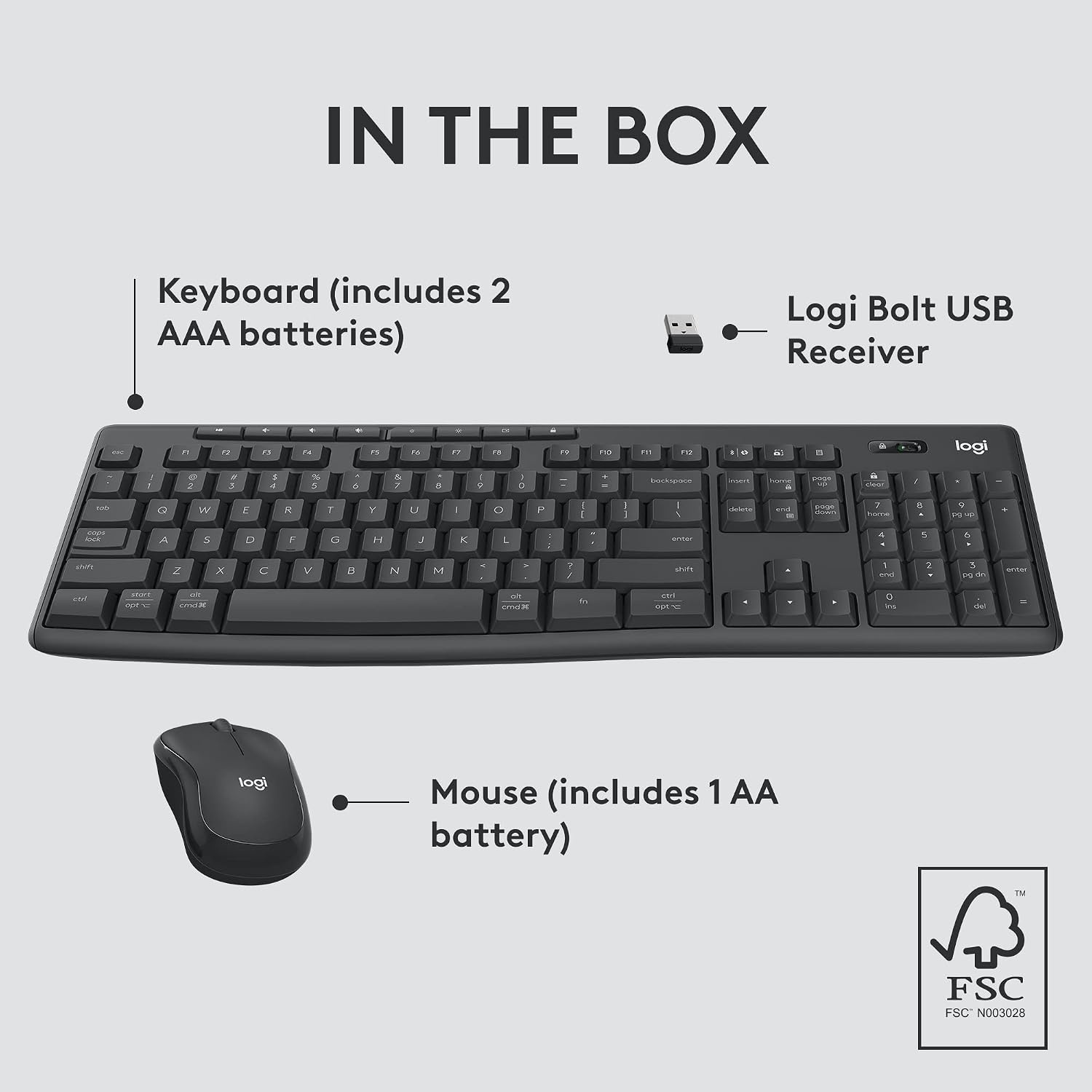 image:imageLogitech MK370 for Business Wireless Keyboard and Mouse Combo GraphiteOne Size