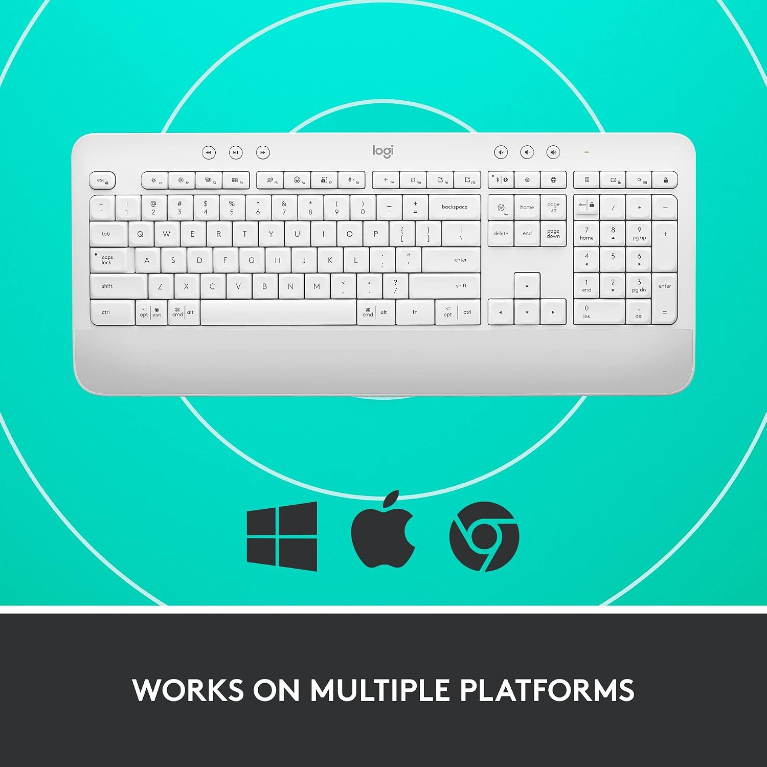 image:imageLogitech Signature MK650 Combo for Business Keyboard and Mouse OffWhiteOff White