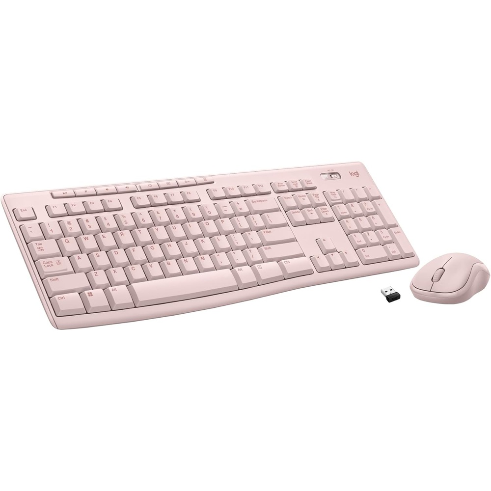 image:imageLogitech MK270 Full Size Wireless Keyboard and Mouse Combo  BlackRose
