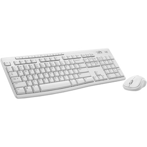Logitech MK270 Full Size Wireless Keyboard and Mouse Combo – Black(Off White)