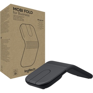 Logitech Mobi Fold for Business Foldable Wireless Mouse – Graphite