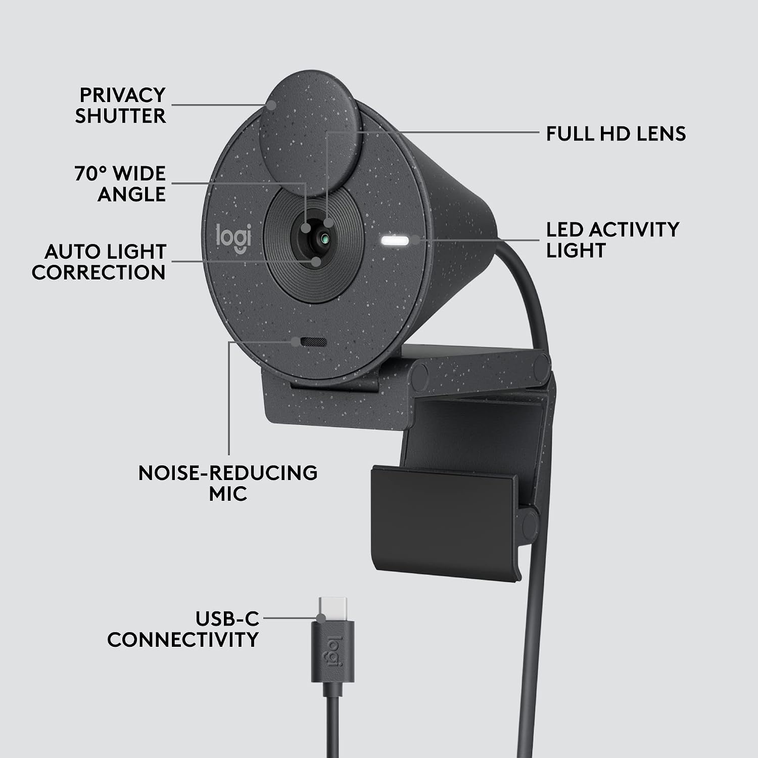 image:imageLogitech Brio 305 Full HD 1080P Business Webcam with Privacy Shutter