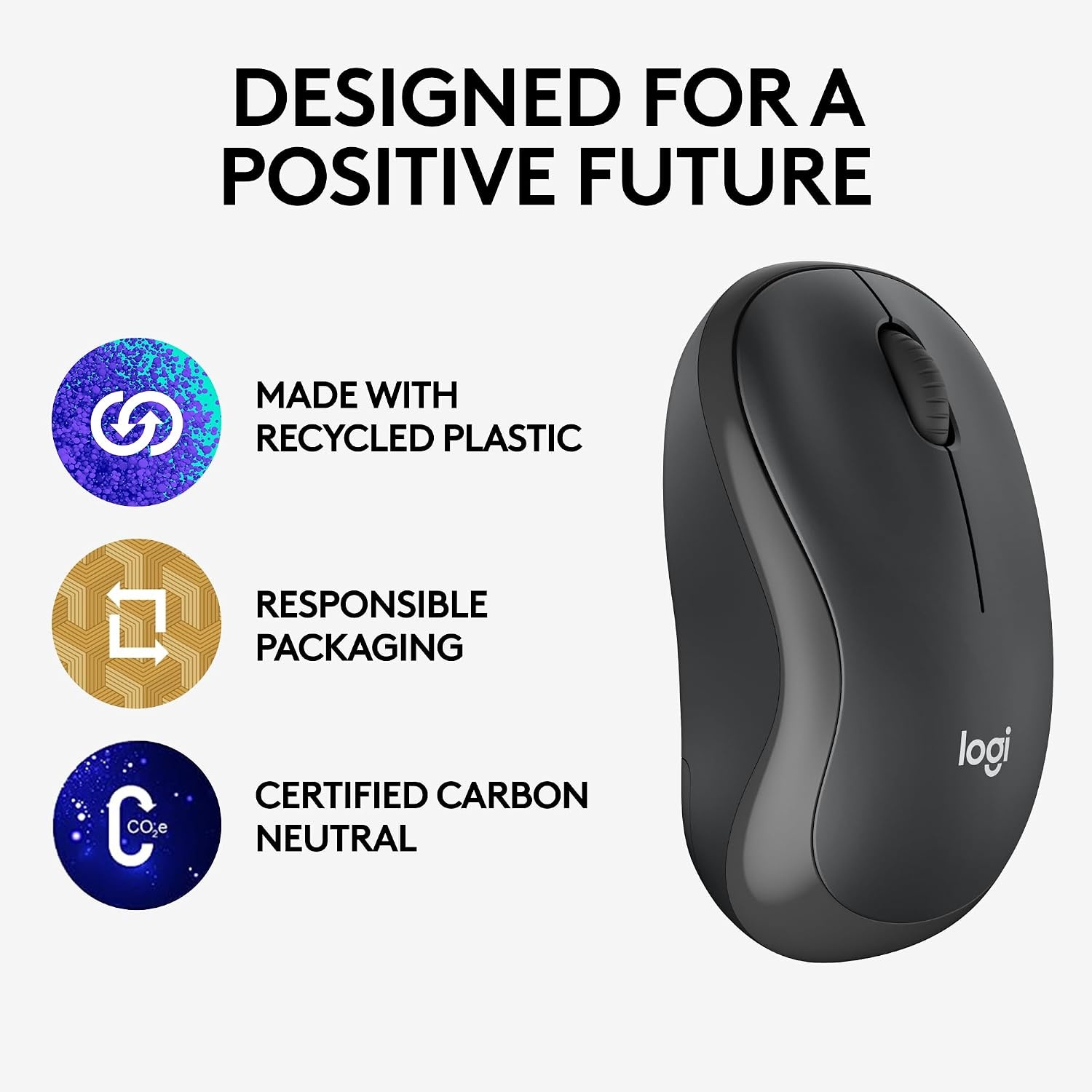 image:imageLogitech M240 for Business Silent Wireless Mouse GraphiteOne Size