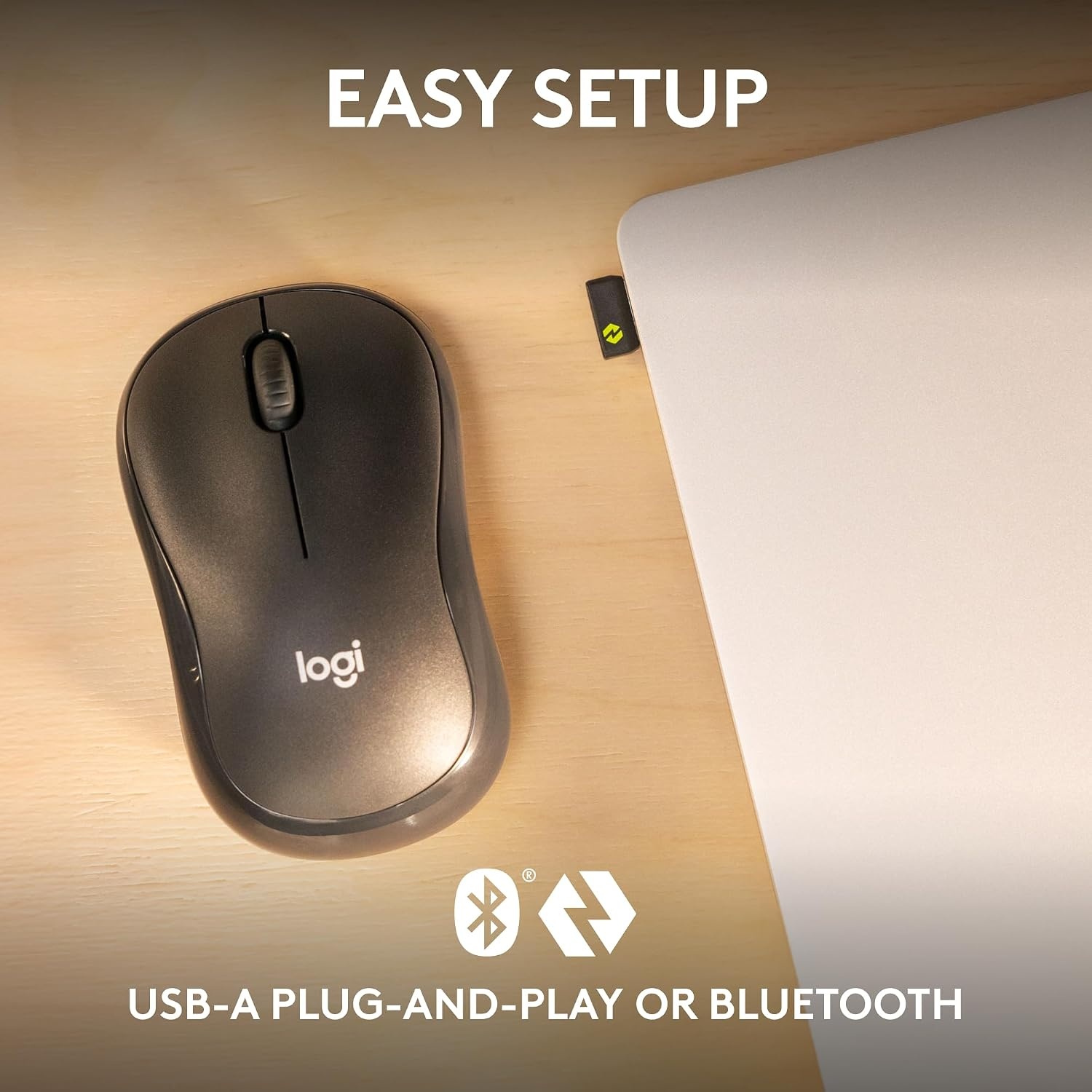 image:imageLogitech M240 for Business Silent Wireless Mouse GraphiteOne Size