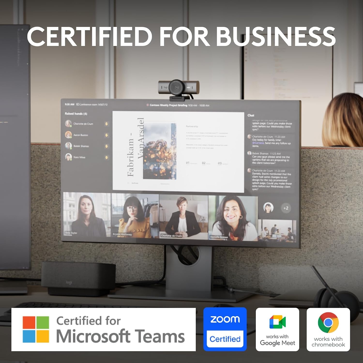 image:imageLogitech MX Brio 705 for Business 4K Webcam Graphite