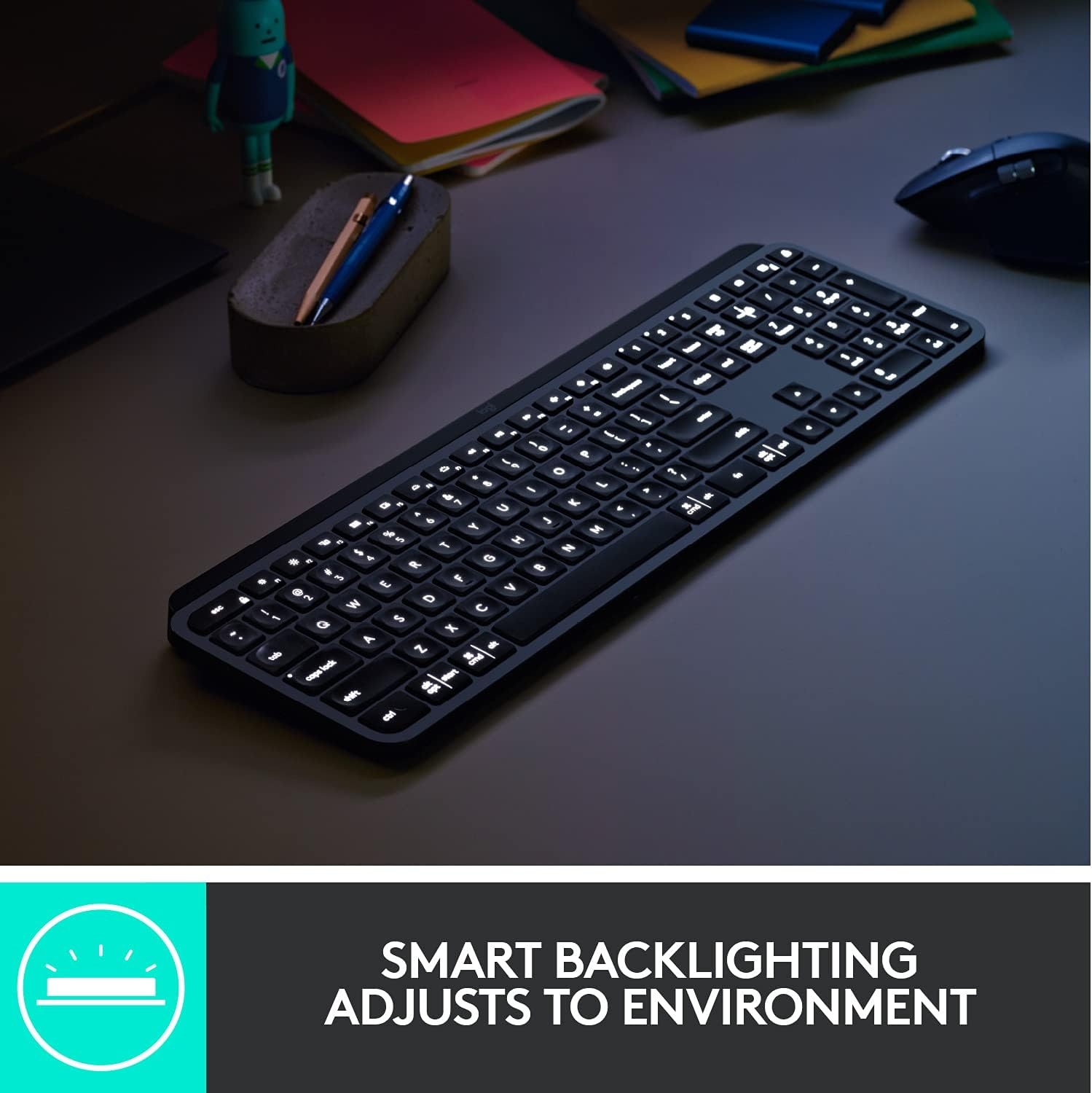 image:imageLogitech MX Keys for Business Wireless Illuminated Keyboard Graphite