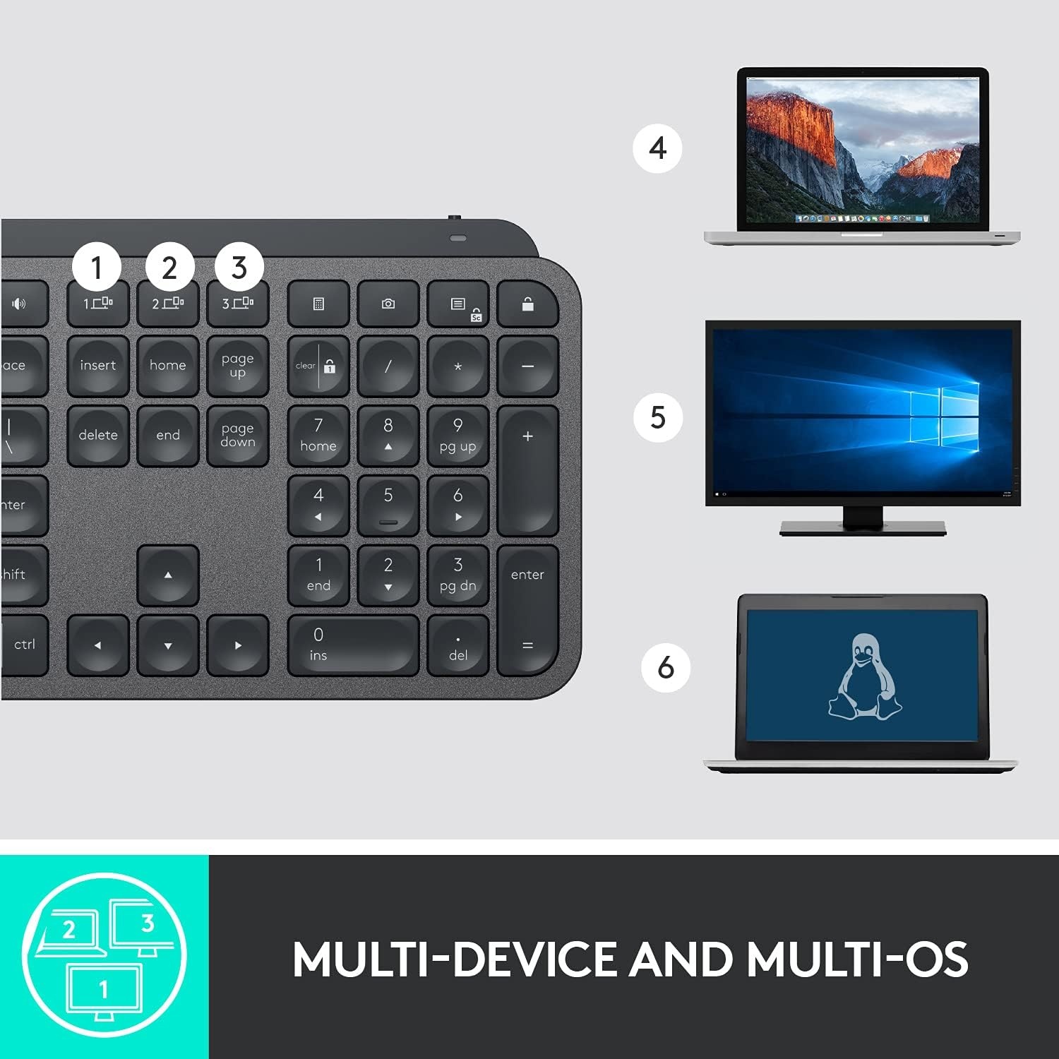 image:imageLogitech MX Keys for Business Wireless Illuminated Keyboard Graphite