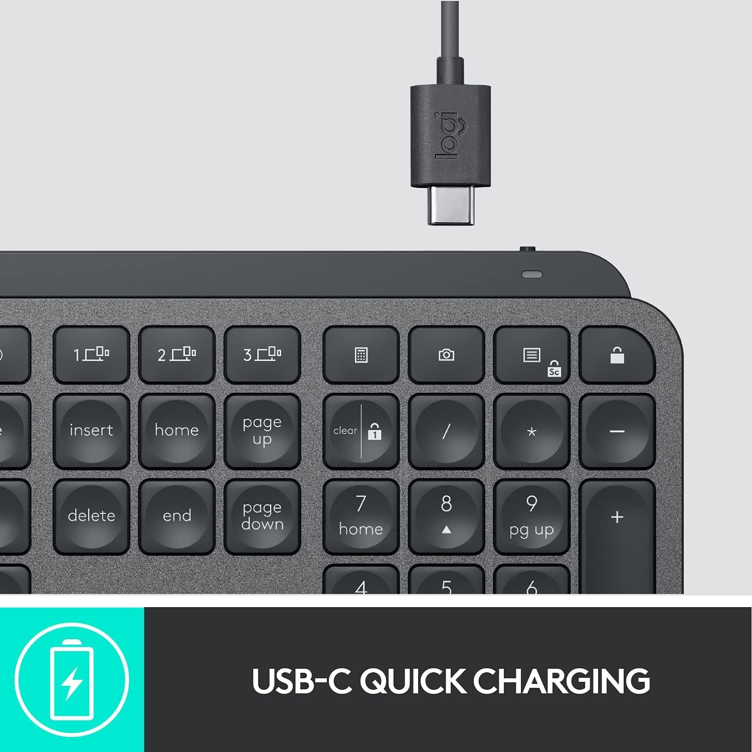 image:imageLogitech MX Keys for Business Wireless Illuminated Keyboard Graphite