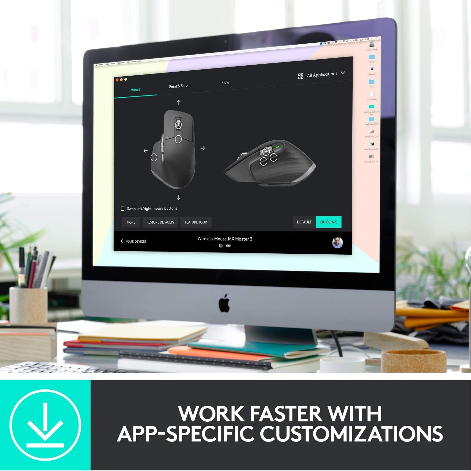 image:imageLogitech MX Master 3 for Business Wireless Mouse Logi Bolt Technology Bluetooth MagSpeed Scrolling Ergonomic Rechargeable Globally Certified PCMacLinux GraphiteGraphite