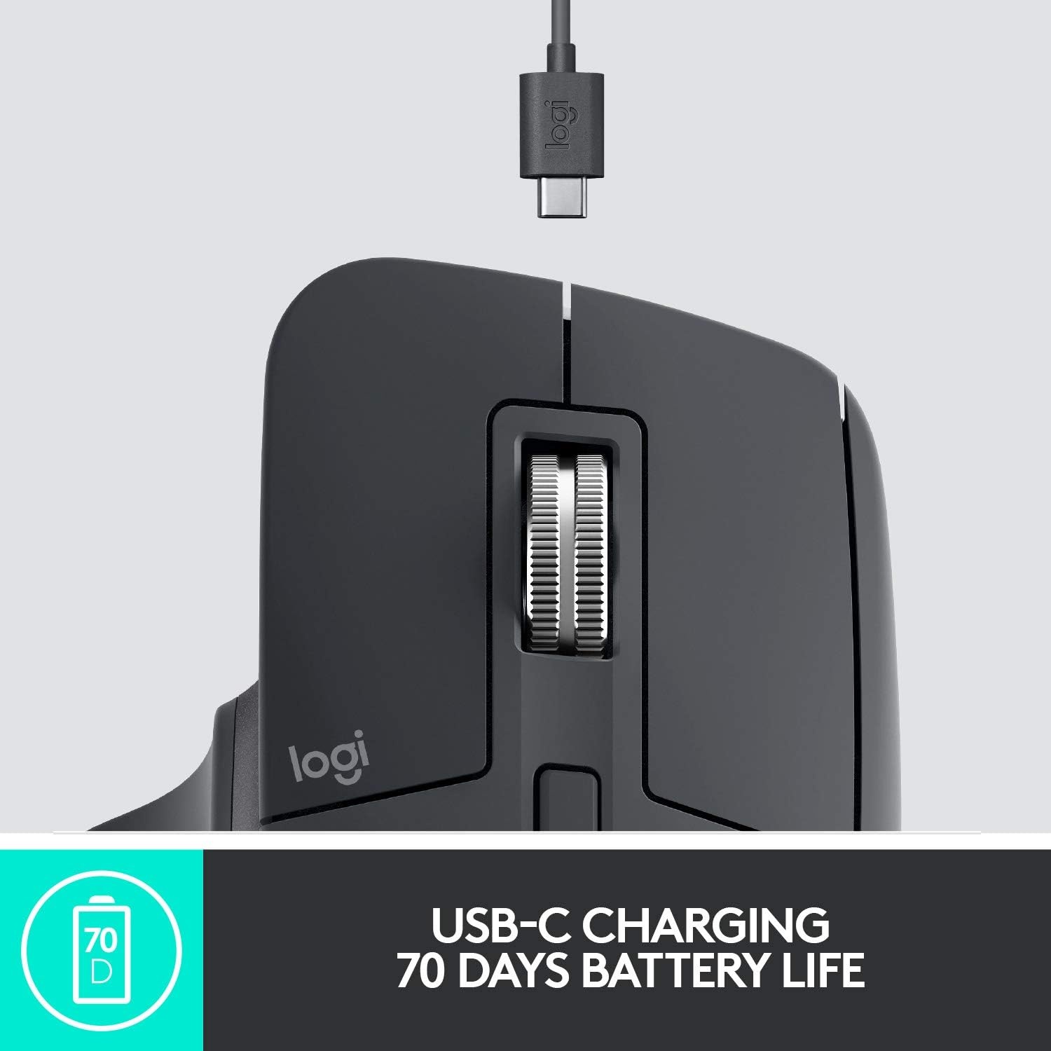 image:imageLogitech MX Master 3 for Business Wireless Mouse Logi Bolt Technology Bluetooth MagSpeed Scrolling Ergonomic Rechargeable Globally Certified PCMacLinux GraphiteGraphite