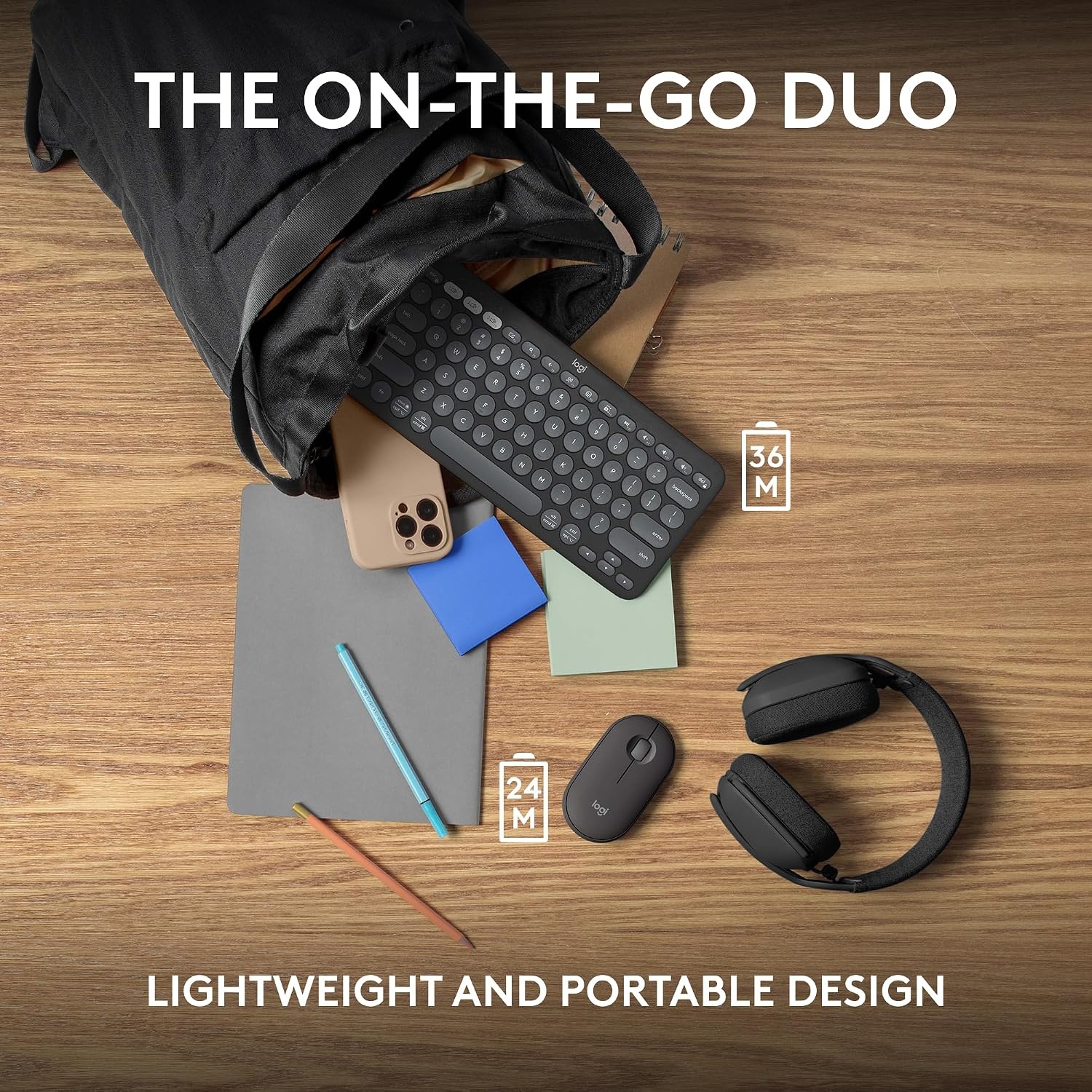image:imageLogitech Pebble Keys 2 K380s Wireless Bluetooth Keyboard Tonal WhiteBlack