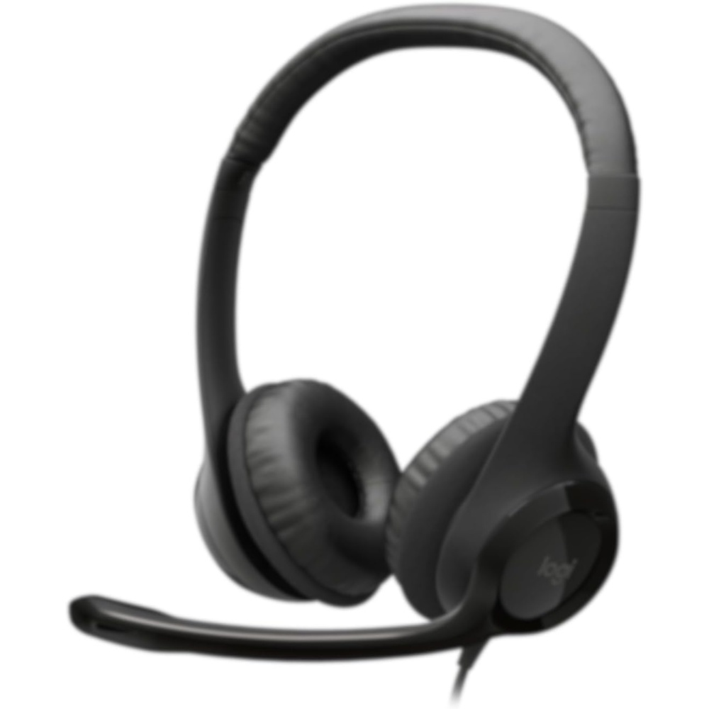 image:imageLogitech H390 Wired Headset PCLaptop Stereo Headphones USBA BlackBlack