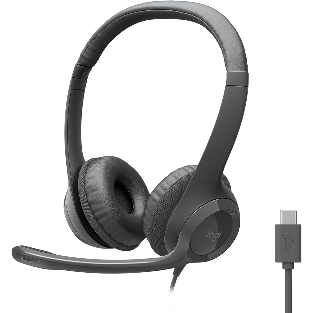 image:imageLogitech H390 Wired Headset PCLaptop Stereo Headphones USBA BlackGraphite