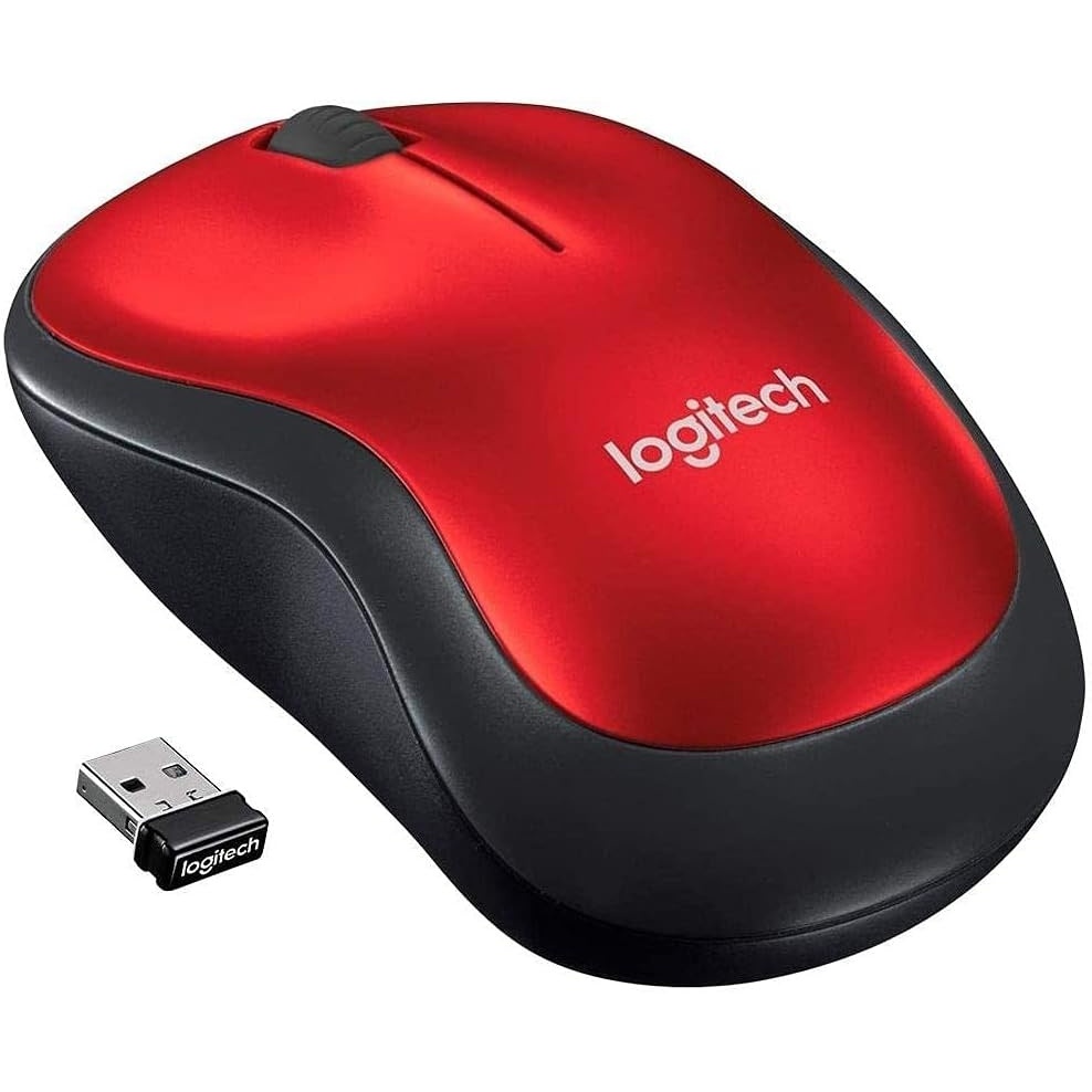 image:imageLogitech M240 Compact Silent Bluetooth Wireless Mouse  GraphiteRed