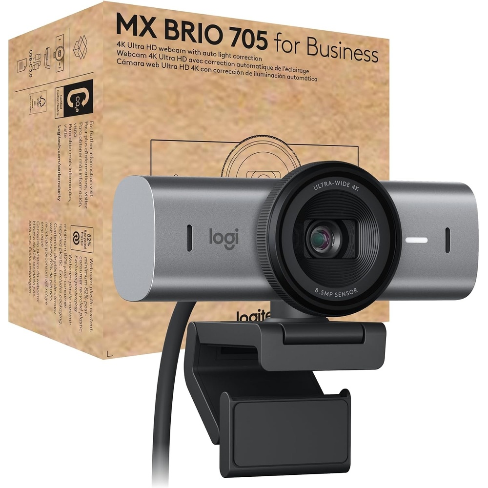 image:imageLogitech MX Brio 705 for Business 4K Webcam Graphite