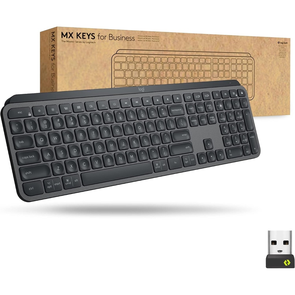 image:imageLogitech MX Keys for Business Wireless Illuminated Keyboard  Graphite