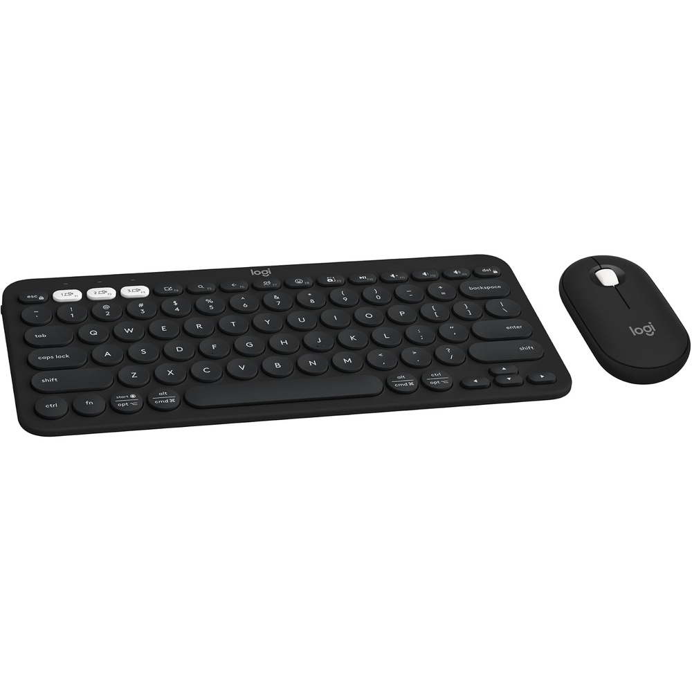 image:imageLogitech Pebble Keys 2 K380s Wireless Bluetooth Keyboard  Tonal WhiteBlack