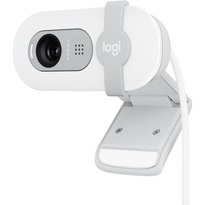 Logitech Brio 101 Full HD 1080p Webcam for Streaming and Meetings – Black(Off White)