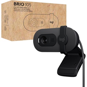 Logitech Brio 105 Full HD 1080p Business Webcam with Auto-Light Balance