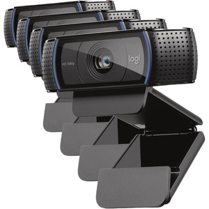 Logitech C920x HD Pro PC Webcam Full 1080p/30fps Video – Black(4 Pack)