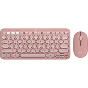 Logitech Pebble Keys 2 K380s Wireless Bluetooth Keyboard – Tonal White(Rose)