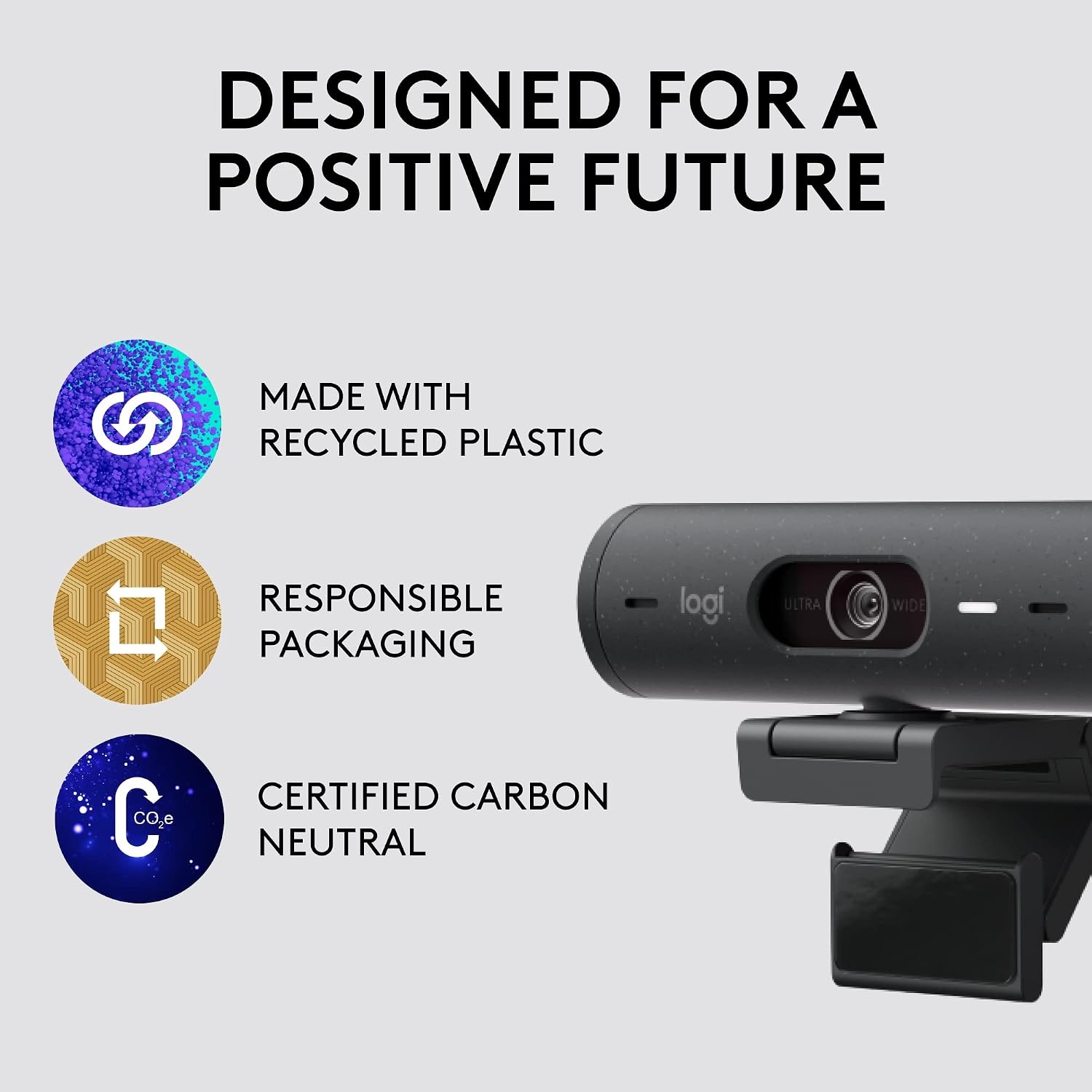 image:imageLogitech Brio 500 Webcam 4 MP 1920 x 1080 Pixels USBC Graphite W128163427 1080 Pixels USBC Graphite Renewed