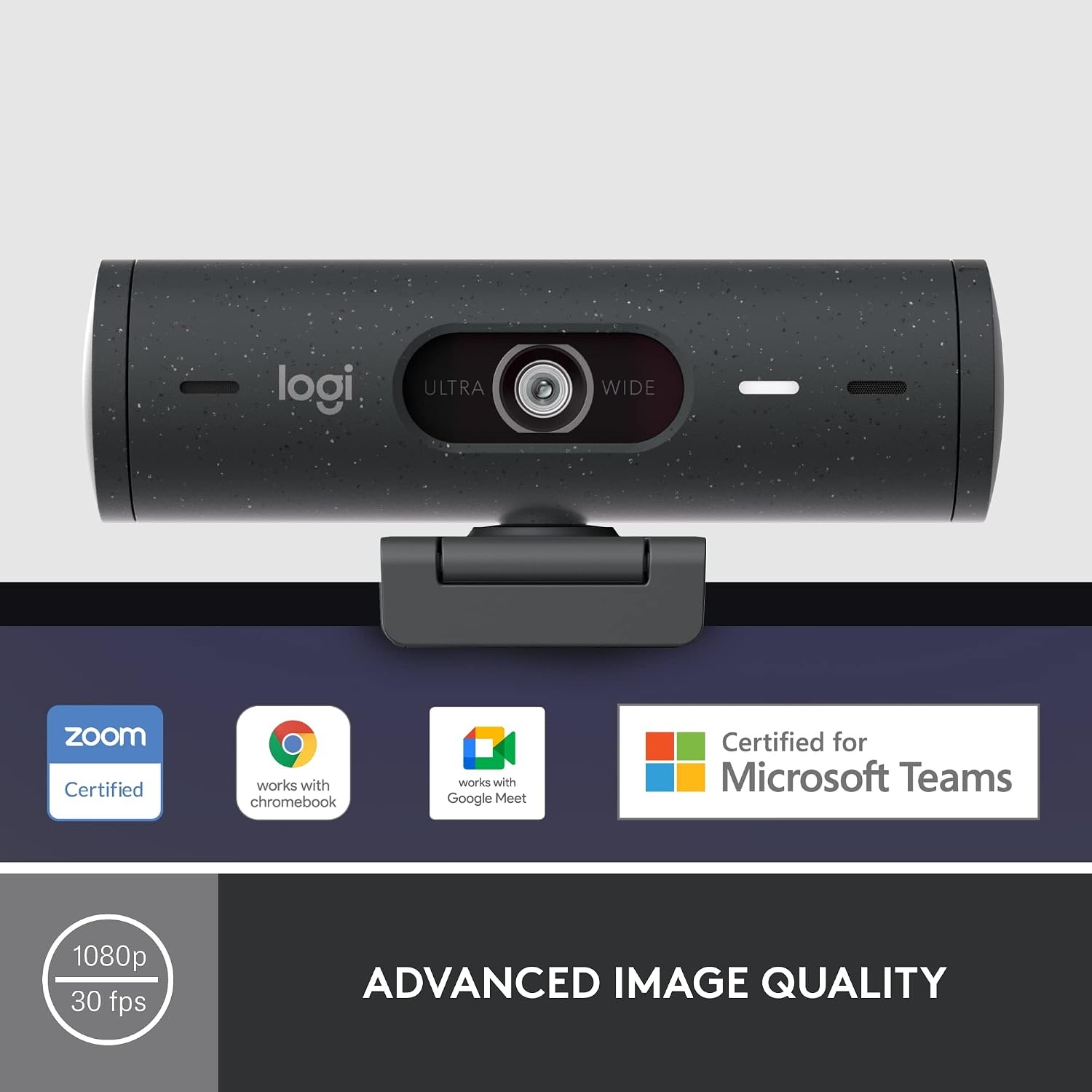 image:imageLogitech Brio 500 Webcam 4 MP 1920 x 1080 Pixels USBC Graphite W128163427 1080 Pixels USBC Graphite Renewed