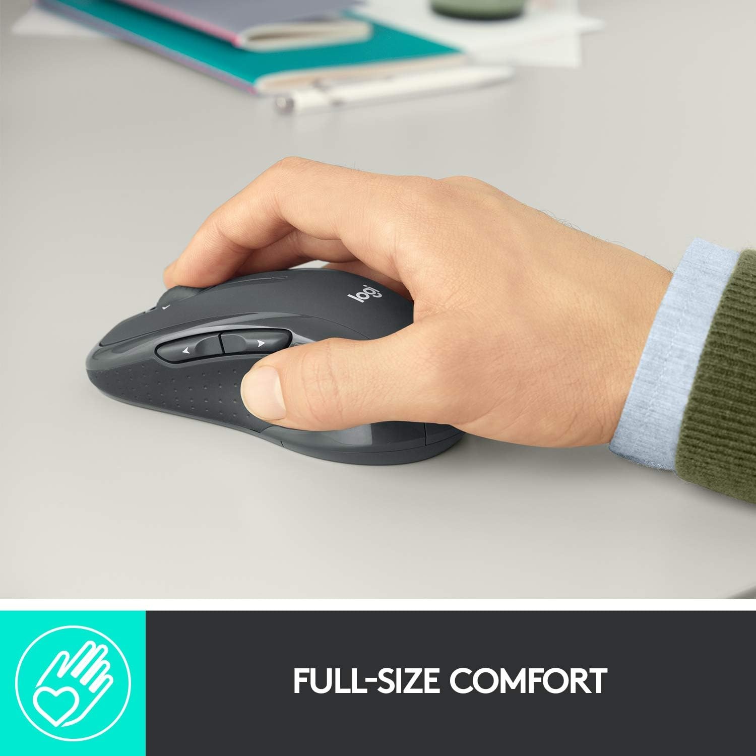 image:imageLogitech M510 Full Size Ambidextrous 24 GHz Wireless MouseOne Size