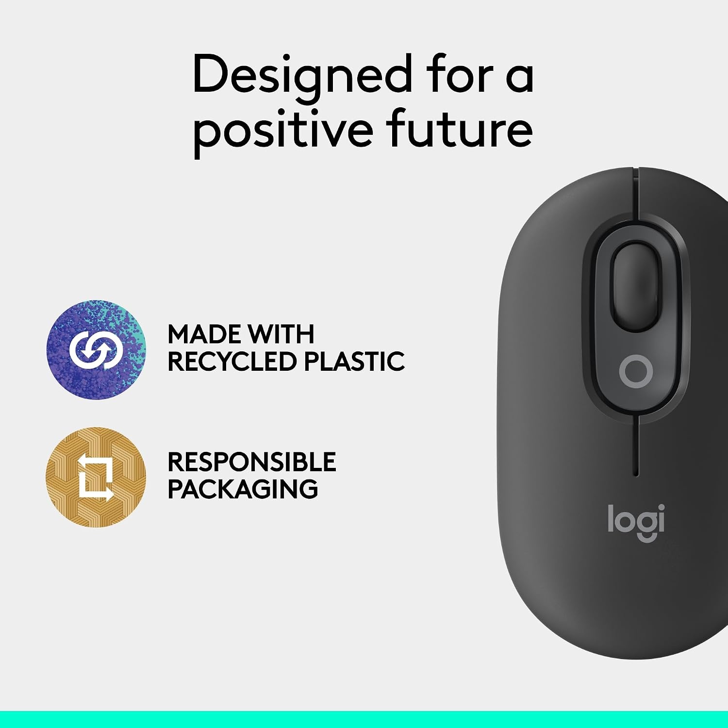 image:imageLogitech POP Mouse Compact and Portable Wireless Bluetooth Mouse CosmosGraphite