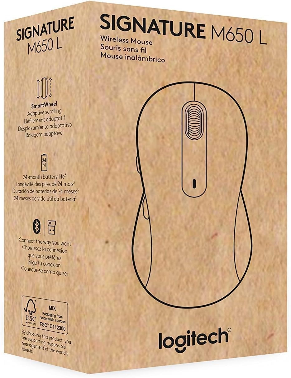 image:imageLogitech Signature M650 Wireless Mouse Small to Medium Sized Hands RoseBlack