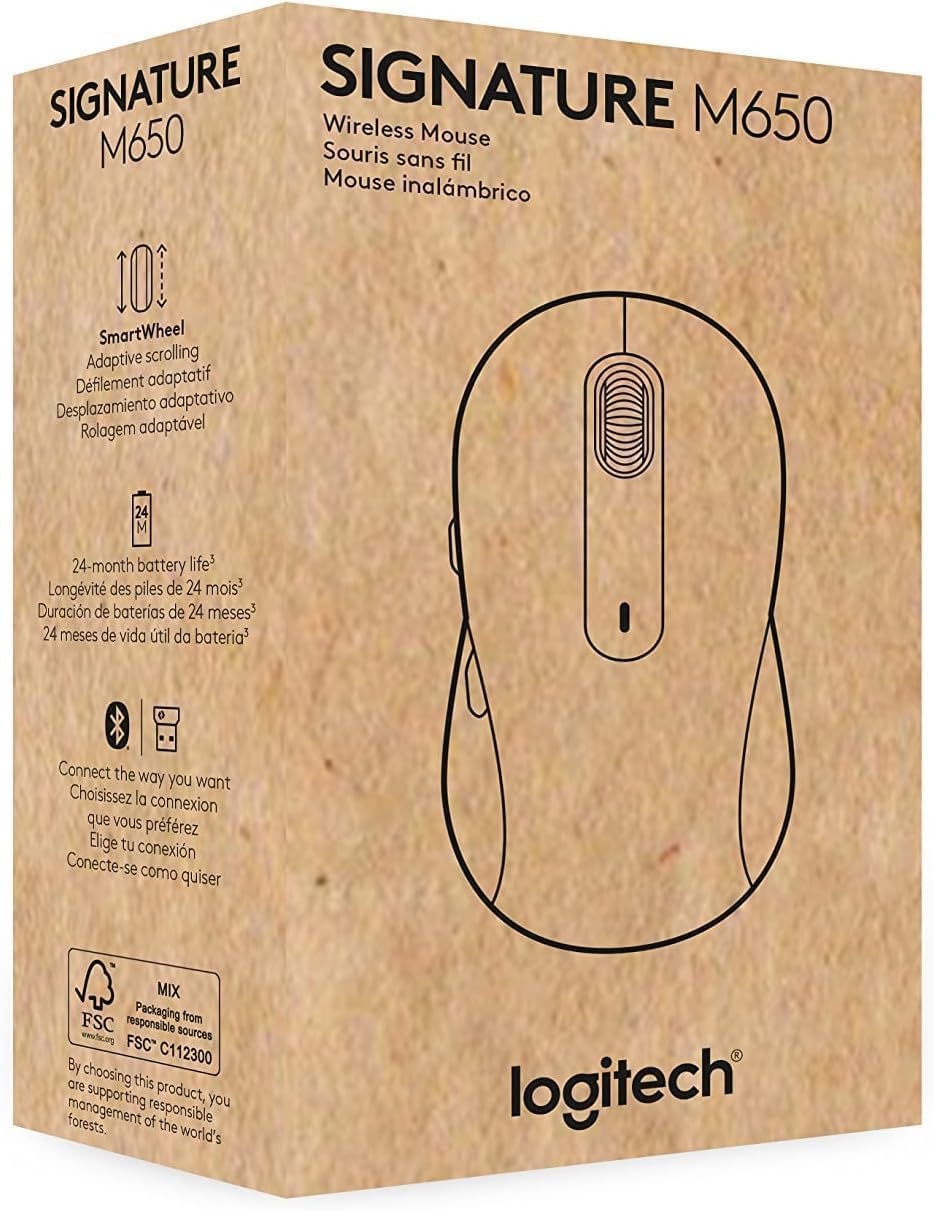 image:imageLogitech Signature M650 Wireless Mouse Small to Medium Sized Hands RoseBlack