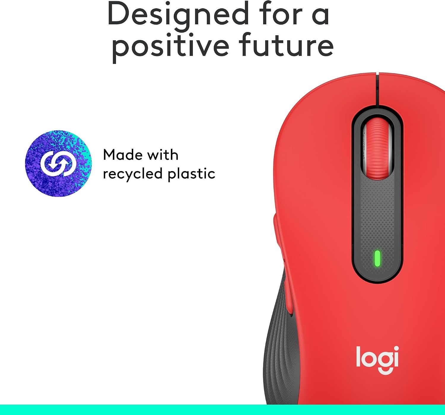 image:imageLogitech Signature M650 Wireless Mouse Small to Medium Sized Hands RoseClassic Red