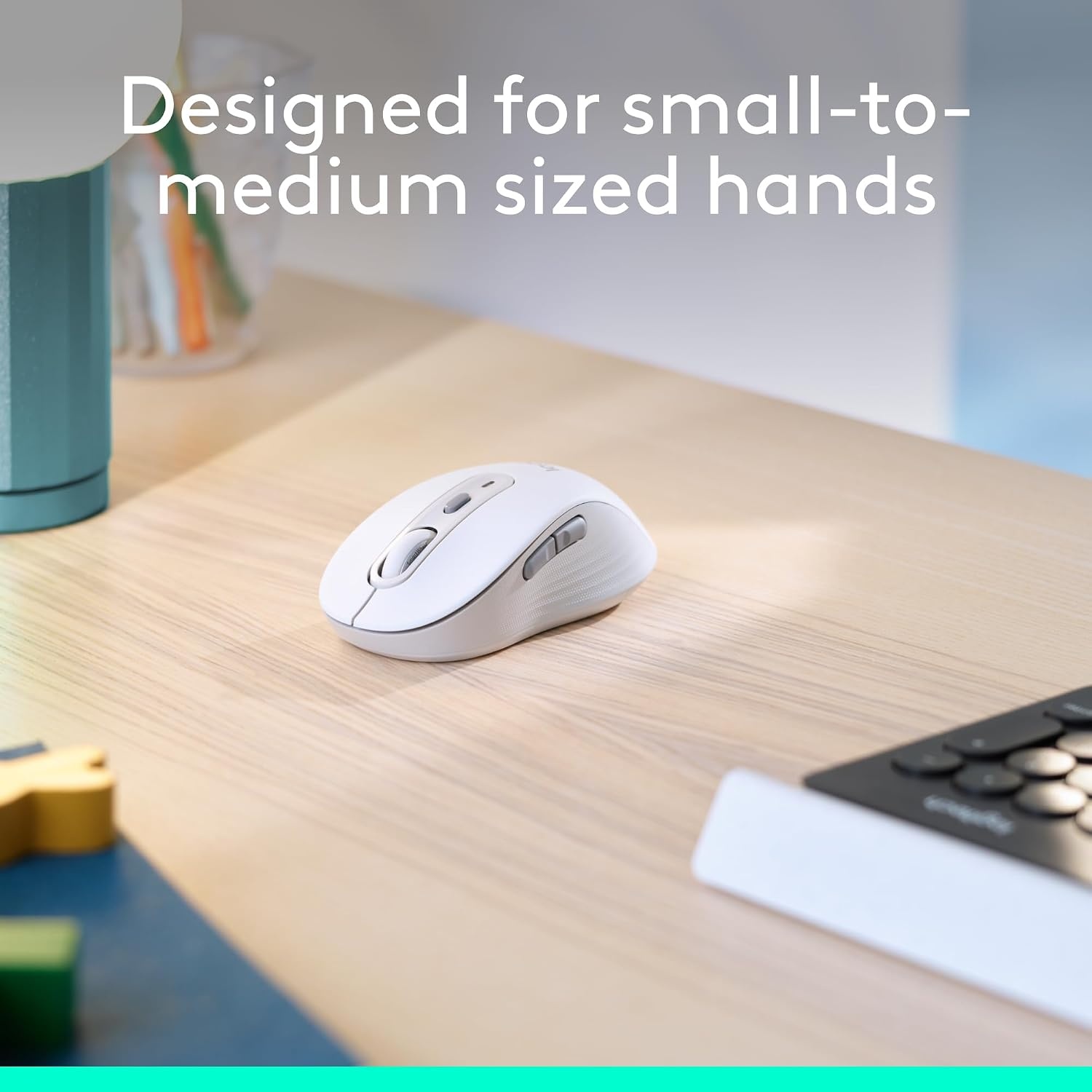 image:imageLogitech Signature M650 Wireless Mouse Small to Medium Sized Hands RoseOff White