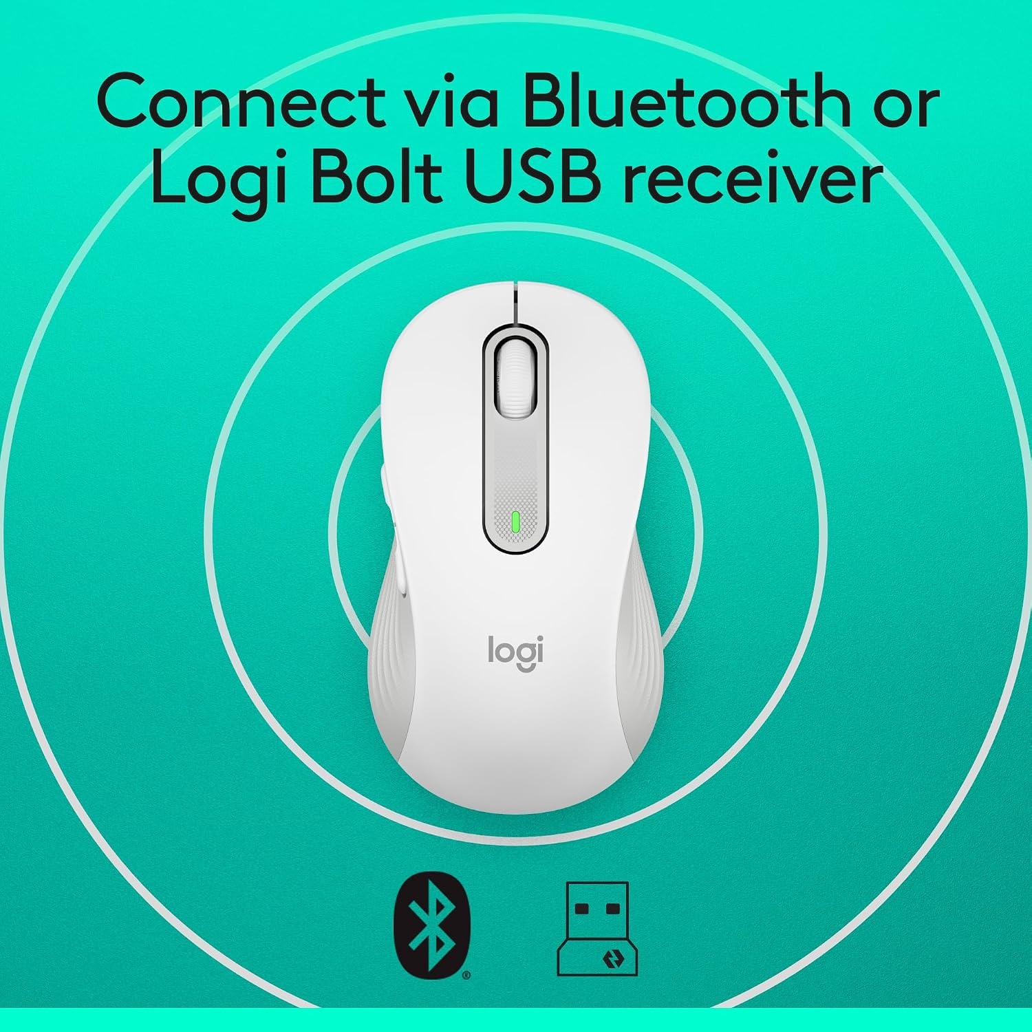 image:imageLogitech Signature M650 Wireless Mouse Small to Medium Sized Hands RoseOff White