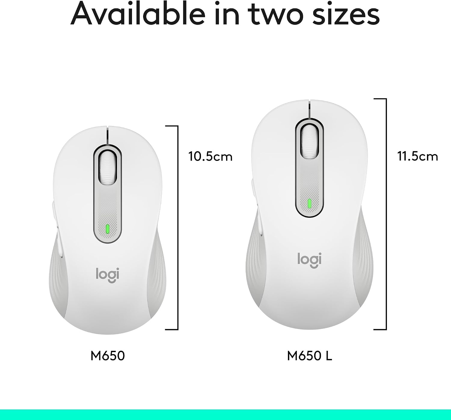 image:imageLogitech Signature M650 Wireless Mouse Small to Medium Sized Hands RoseOff White