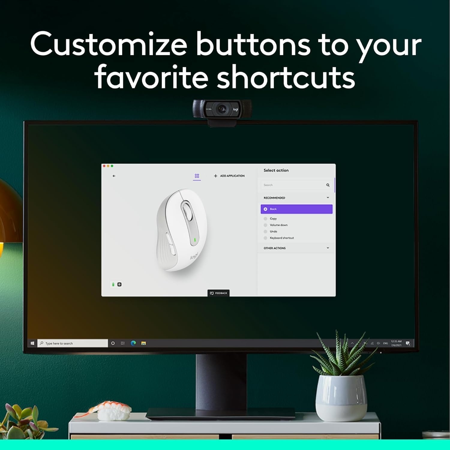 image:imageLogitech Signature M650 Wireless Mouse Small to Medium Sized Hands RoseOff White