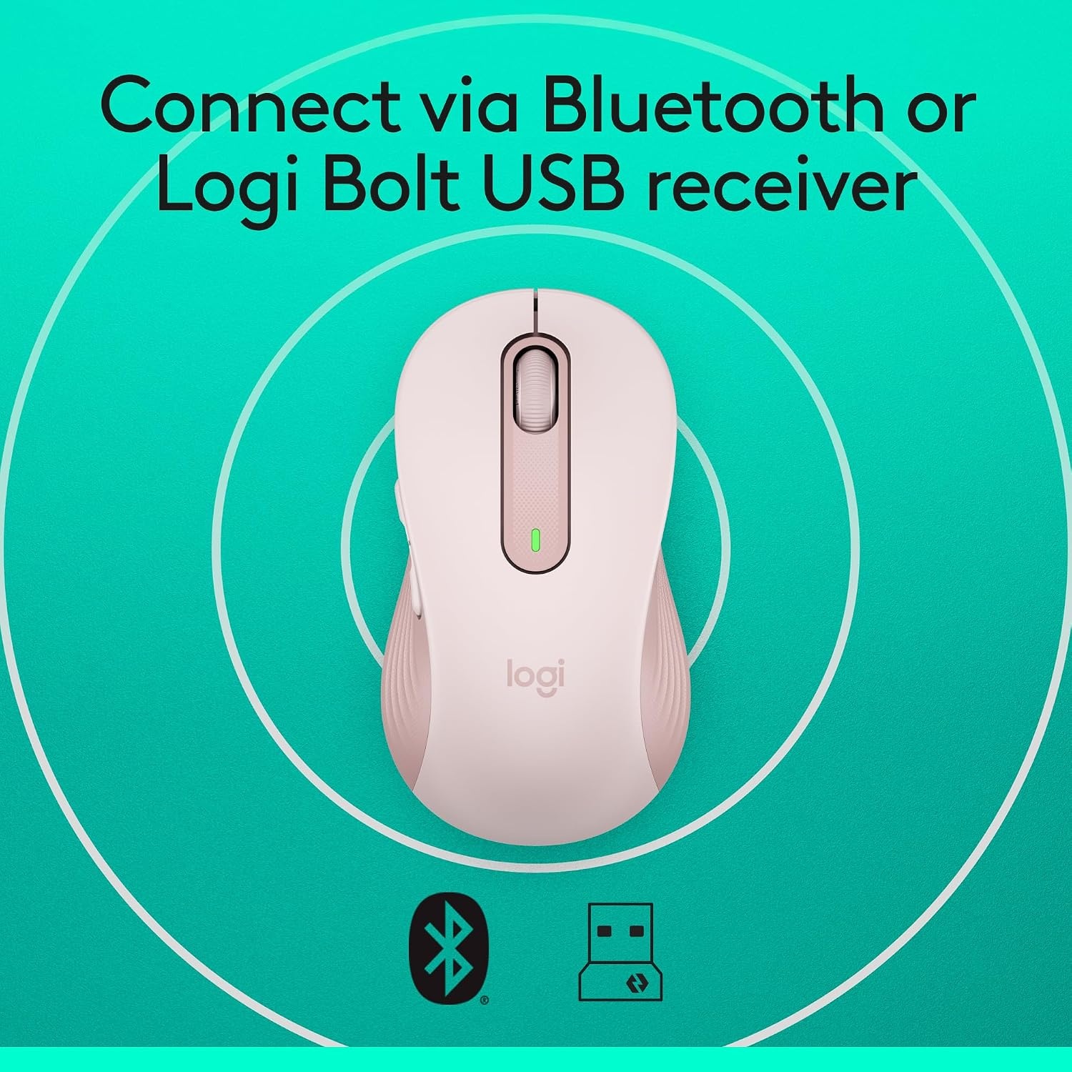 image:imageLogitech Signature M650 Wireless Mouse Small to Medium Sized Hands RoseRose