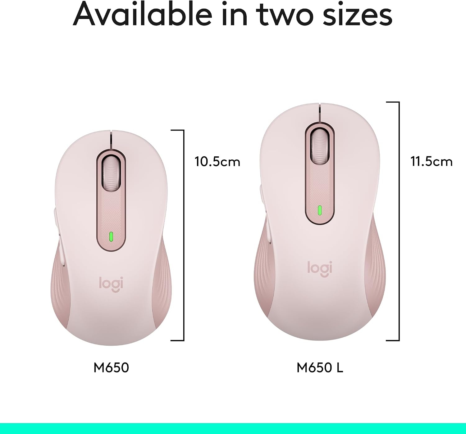image:imageLogitech Signature M650 Wireless Mouse Small to Medium Sized Hands RoseRose
