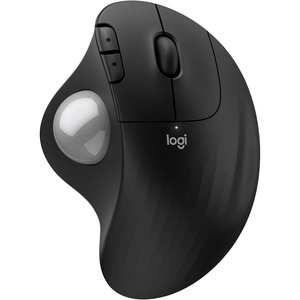 Logitech Ergo M575S Wireless Trackball Mouse- Off-White Silver Ball(Black + Silver Ball)
