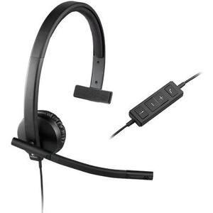 Logitech USB HEadset H570e Mono (Renewed)