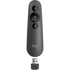 Logitech Wireless Presenter R500s PowerPoint Clicker with Laser Pointer(Red Laser)