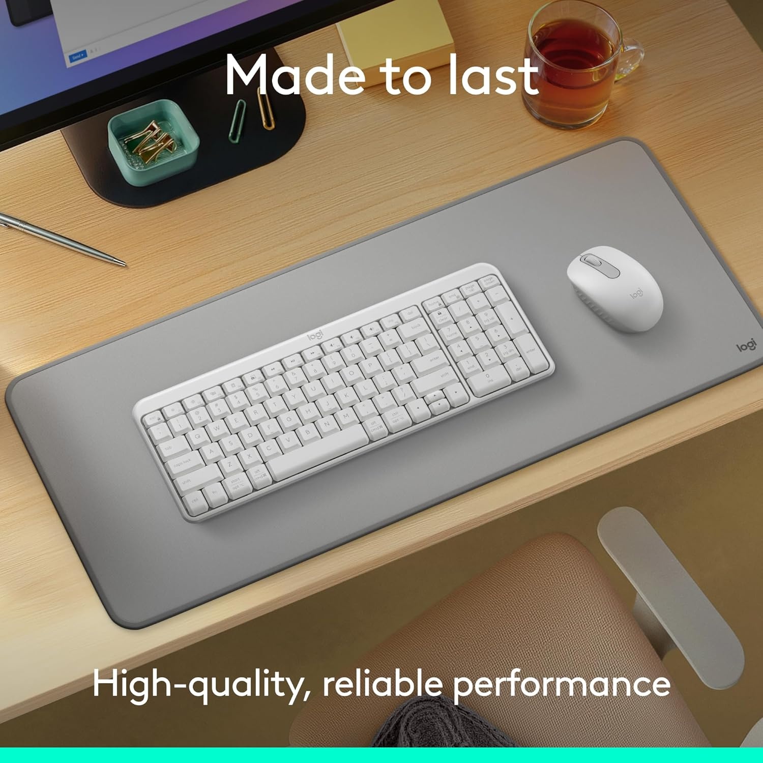 image:imageLogitech MK250 Wireless Bluetooth Keyboard and Mouse Combo GraphiteWhite