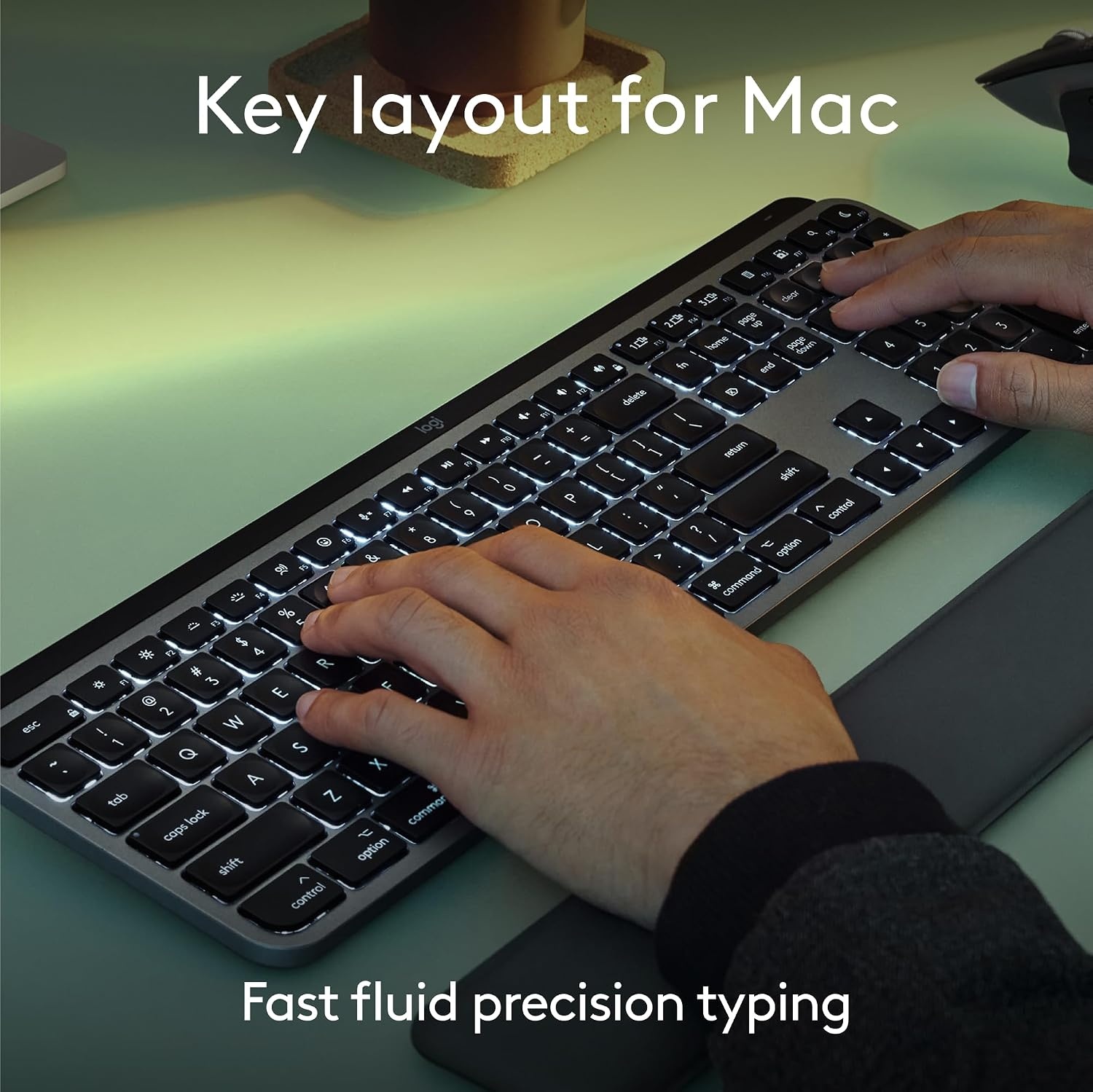 image:imageLogitech MX Keys Mini for Mac Minimalist Wireless Keyboard Pale GreyPale Grey