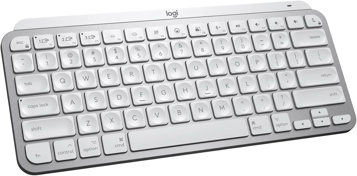 image:imageLogitech MX Keys Mini for Mac Minimalist Wireless Keyboard Pale GreyPale Grey