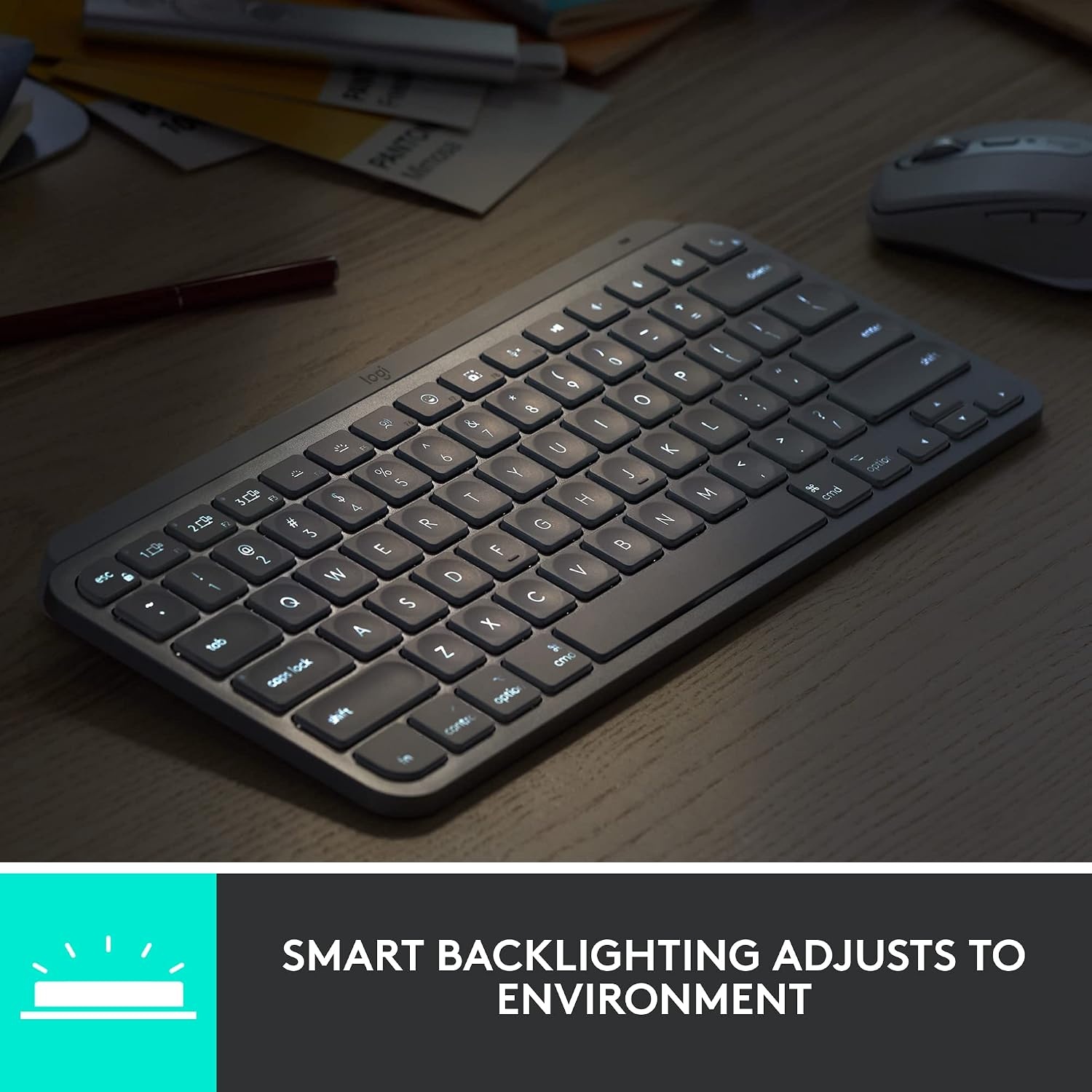 image:imageLogitech MX Keys Mini for Mac Minimalist Wireless Keyboard Pale GreyPale Grey