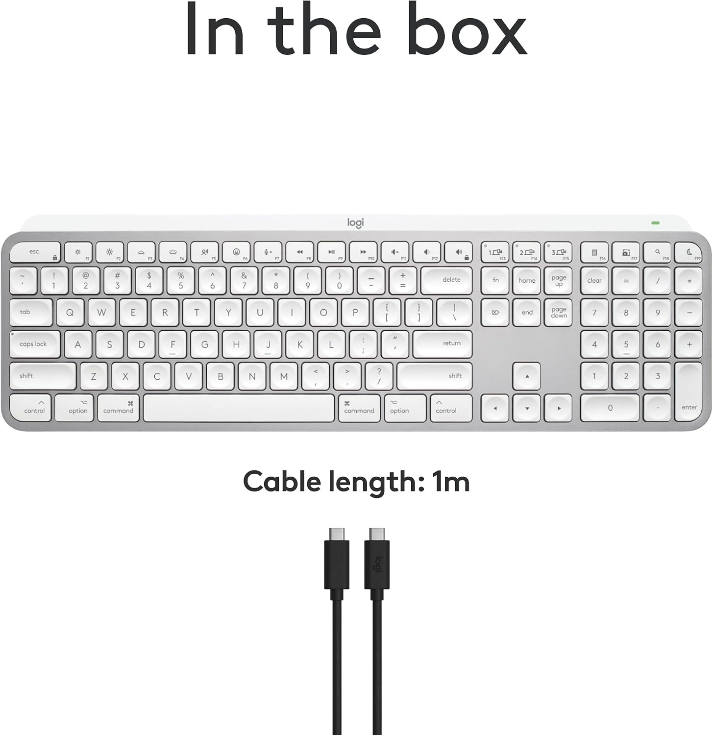 image:imageLogitech MX Keys Mini for Mac Minimalist Wireless Keyboard Pale GreyPale Grey